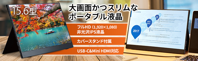 Quintokuta クイントクタ 15.6型 フルHDモバイルモニター 4F156 - Just